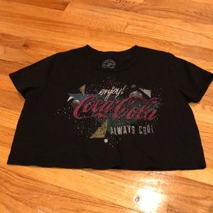 BRAND NEW BLACK CROPPED T SHIRT
